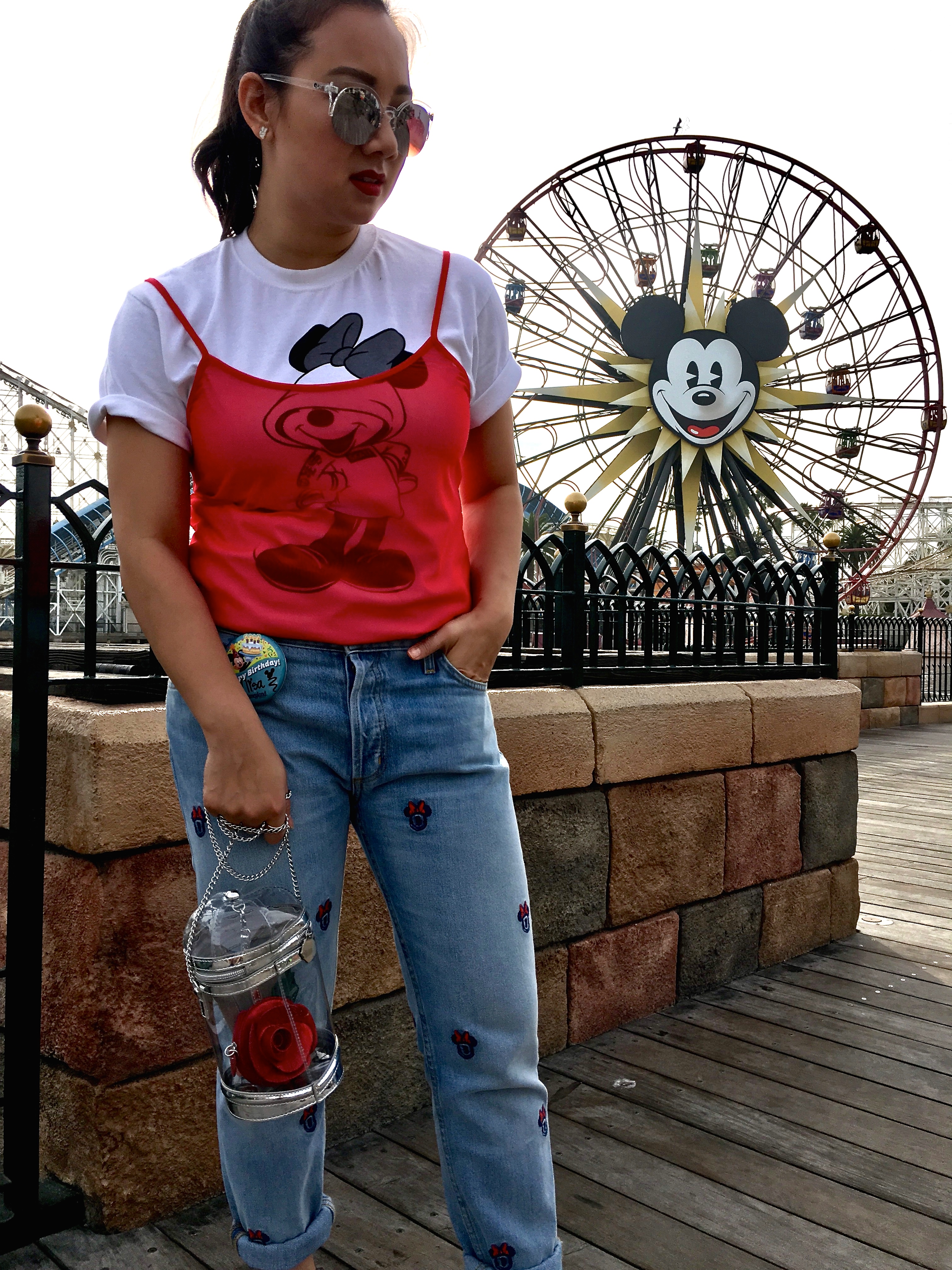 paradise pier california adventure minnie mouse disney style mickey
