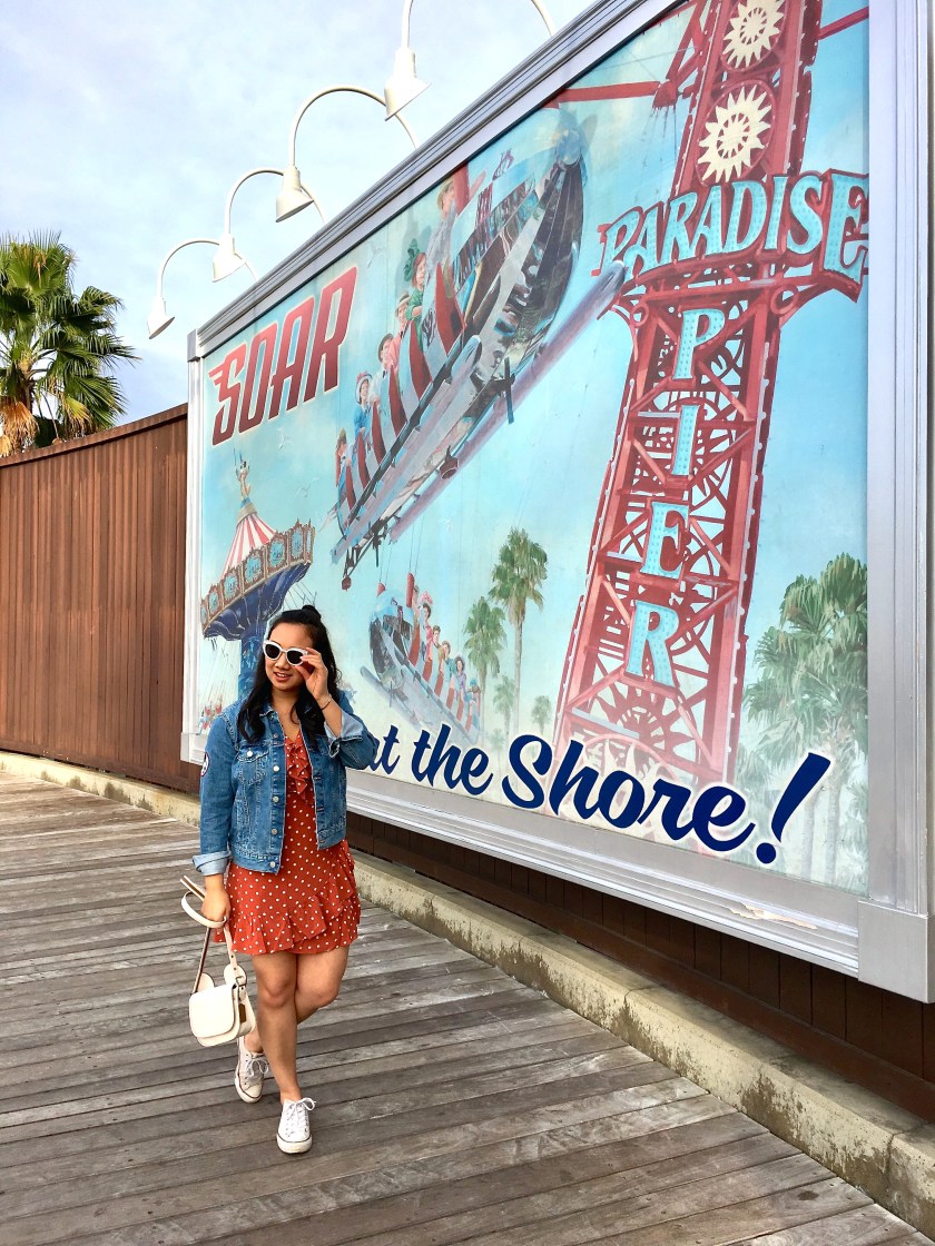 paradise pier california adventure disneyland rock the dots minnie mouse disney style