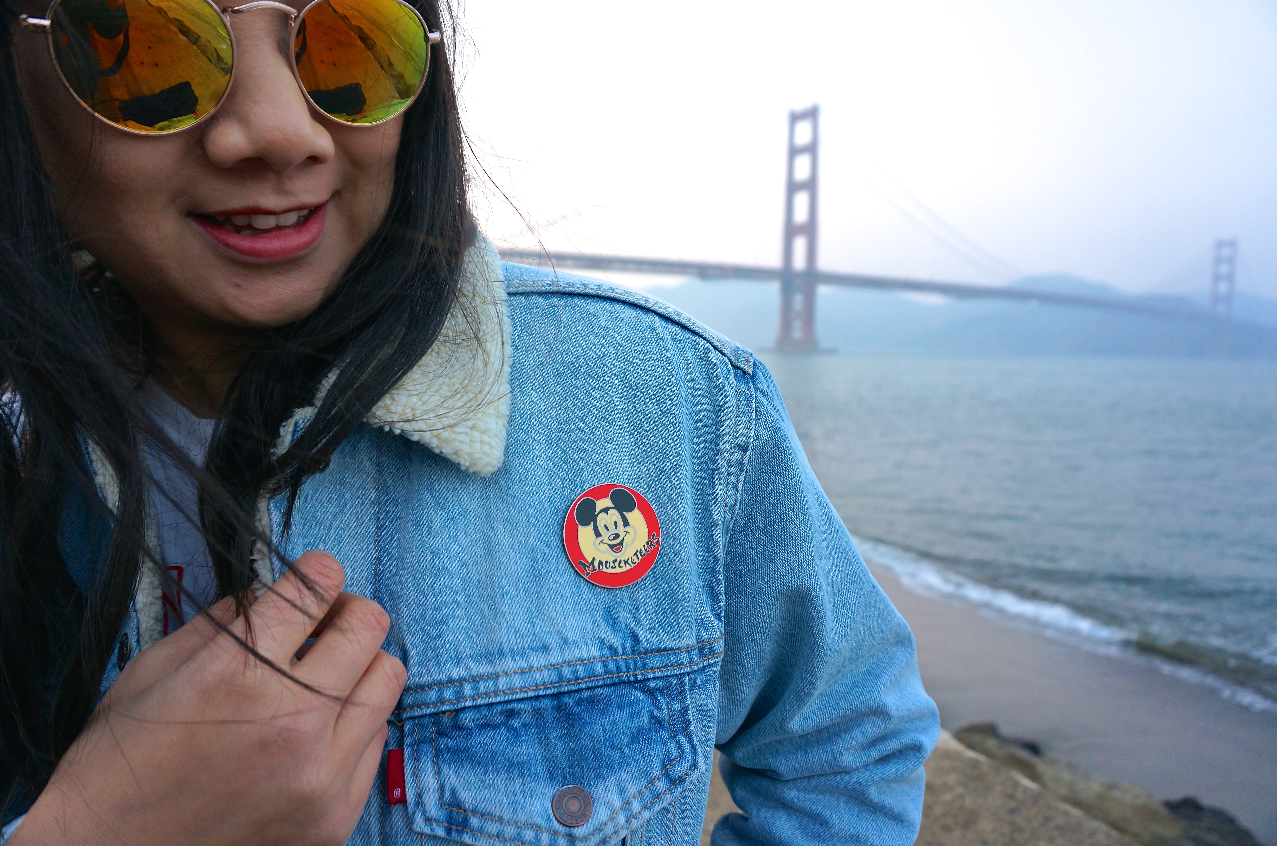 San Francisco Disney Style Mickey Mouse True Original Levi's Golden Gate Bridge